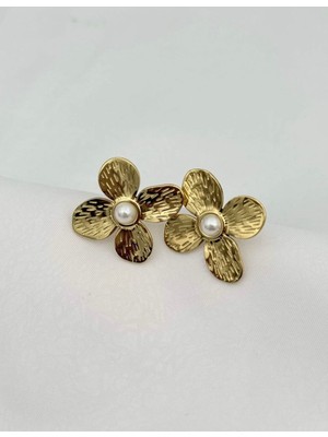 SY Aksesuar Çelik Çiçek Küpe