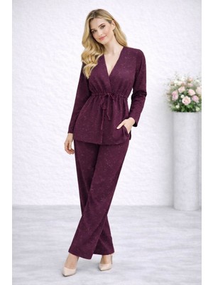 Hiramir Luna Işıltılı Alt Üst Kadın Takım YZ2514