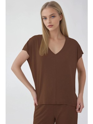 Vitrin V Yaka Arkası Uzun Bluz