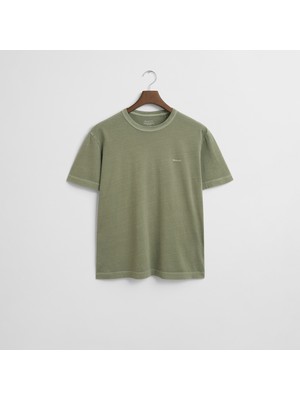 Gant Erkek Yeşil Regular Fit Bisiklet Yaka T-Shirt