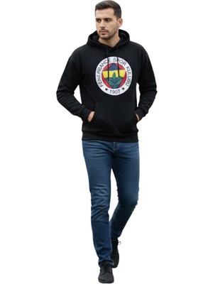 Fenerbahçe Orijinal Lisanslı Fb Logolu Lacivert Kapüşonlu Sweat