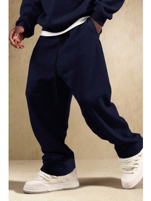 Tarz Cool Gri Oversize Rahat Kesim Baggy Erkek Eşofman Altı