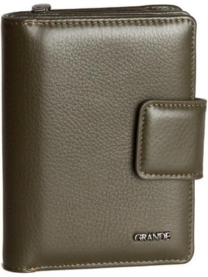 Grande Gerçek Deri Kadın Cüzdanı Hakiki Deri Normal Boy