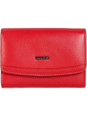 Grande Gerçek Deri Kadın Cüzdanı Hakiki Deri Normal Boy