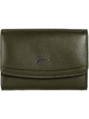 Grande Gerçek Deri Kadın Cüzdanı Hakiki Deri Normal Boy