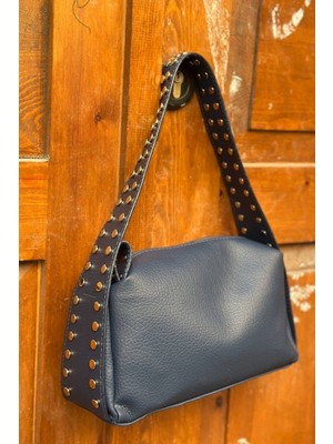 bahwar Zımbalı  Vegan Deri Kadın Omuz Çantası – Günlük Şık El ve Kol Çantası