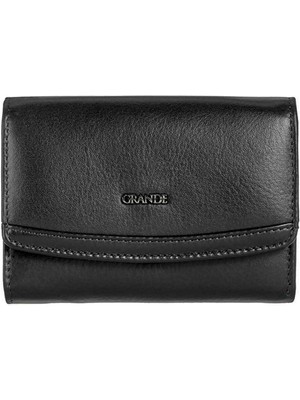 Grande Gerçek Deri Kadın Cüzdanı Hakiki Deri Normal Boy