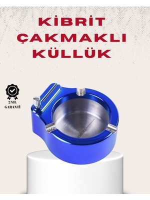 Astraltech Metal Küllük ve Çakmak Seti Yuvarlak Modern Tasarım
