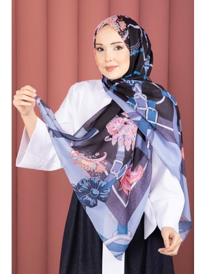 ECN Kemer Desen Premium Şal Serisi İndigo