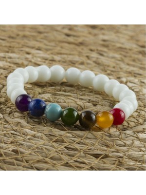 DS LLC 7'li Doğaltaş Çakra Bileklik DLLSRSBJ34