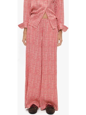 Parfois Kadın Kareli Dökümlü Pantolon