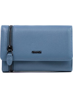 Grande Gerçek Deri Kadın Cüzdanı Orta Boy Hakiki Deri