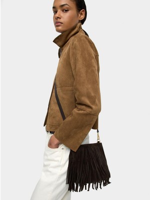 Parfois Kadın Püsküllü Deri Omuz Çantası