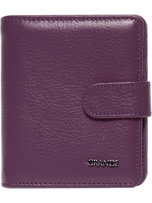 Grande Gerçek Deri Kadın Cüzdanı Hakiki Deri Küçük Boy