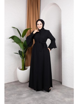 Butik Volan Kol Yarım Mevlana Feracce