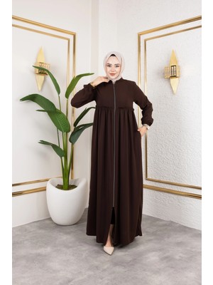 Butik Medine Ipeği Roba'lı Feracce