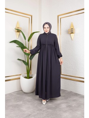 Butik Medine Ipeği Roba'lı Feracce