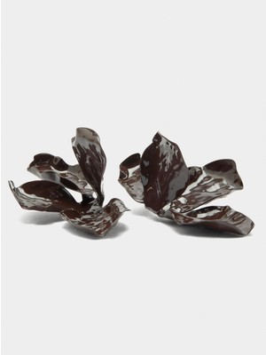 Parfois Kabartmalı Yarım Çiçek Küpe