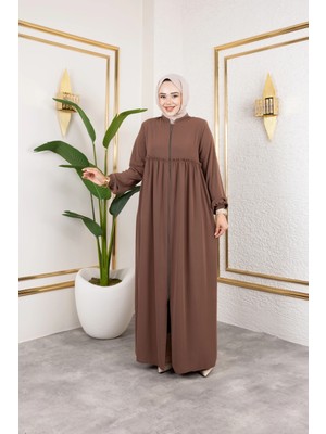 Butik Medine Ipeği Roba'lı Feracce