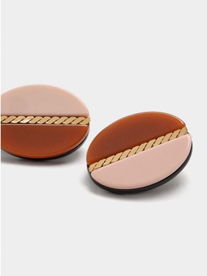 Parfois Oval Resin Küpe