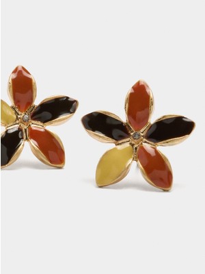 Parfois Çok Renkli Çiçekli Küpe