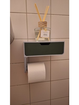 Öztürk Makine Telefon Raflı ve Gizli Çekmeceli Tuvalet Kağıtlığı