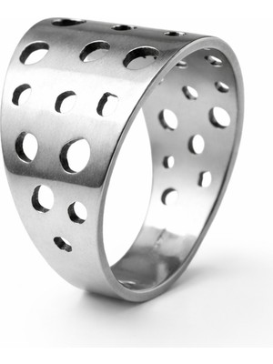 Famex Butik ve Aksesuar Paslanmaz Çelik Kadın Yüzük – Zarif ve Modern Tasarım, Günlük Şık Kombinlere Uygun