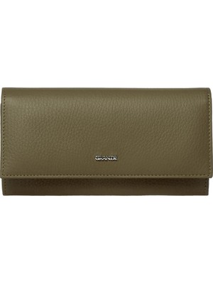 Grande Gerçek Deri Kadın Cüzdanı Hakiki Deri Büyük Boy