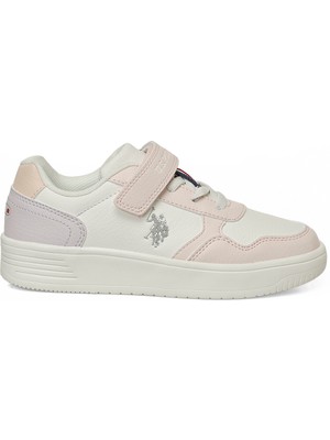 U.s. Polo Assn. Coster Jr 6fx Beyaz Kız Çocuk Sneaker