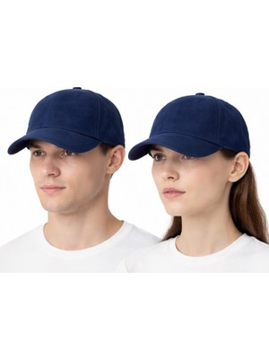 Lacivert Süet Şapka