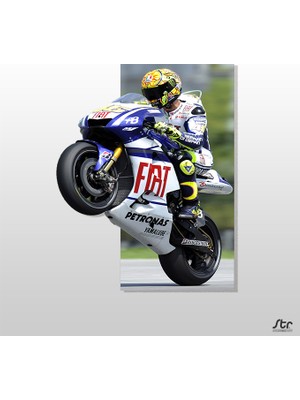 Technopa 3D Yarış Moturu Kanvas Tablo - 140X70