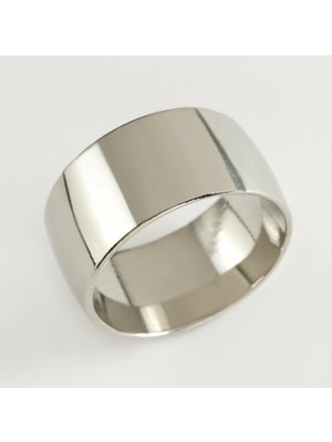 Zero Land Storozde Alyans Yüzük 12 Mm-Gümüş Rengi