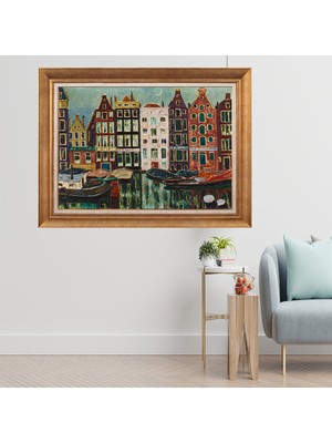 Giyense Altın Varaklı Çerçeveli Paspartulu  Tablo GTY353