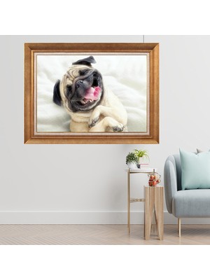 Giyense Altın Varaklı Çerçeveli Paspartulu  Tablo GTY601