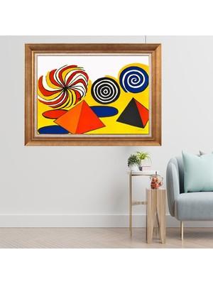 Giyense Altın Varaklı Çerçeveli Paspartulu  Tablo GTY377