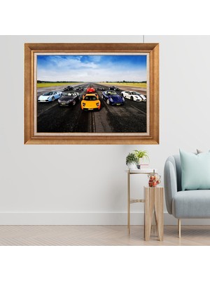 Giyense Altın Varaklı Çerçeveli Paspartulu  Tablo GTY607