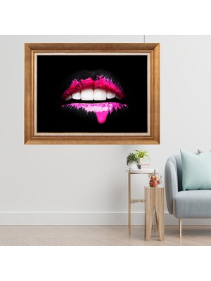 Giyense Altın Varaklı Çerçeveli Paspartulu  Tablo GTY617