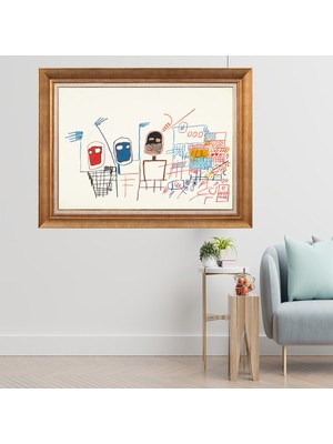 Giyense Altın Varaklı Çerçeveli Paspartulu  Tablo GTY500