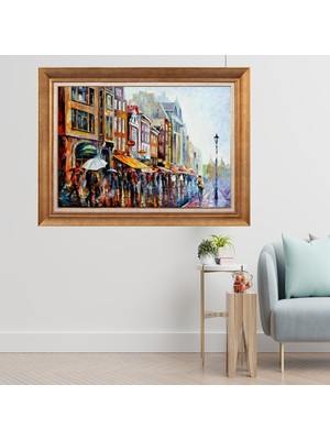 Giyense Altın Varaklı Çerçeveli Paspartulu  Tablo GTY006