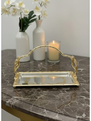 Vintage Metal Kulplu Bayram Şekerlik Çikolatalık Sunumluk