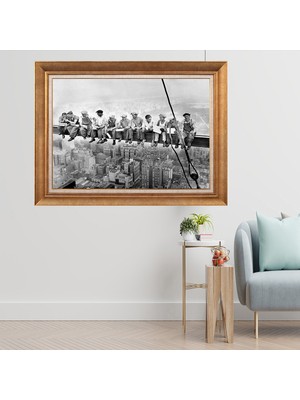 Giyense Altın Varaklı Çerçeveli Paspartulu  Tablo GTY557