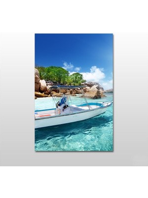 Technopa Gemi Deniz Kanvas Tablo - 80X40
