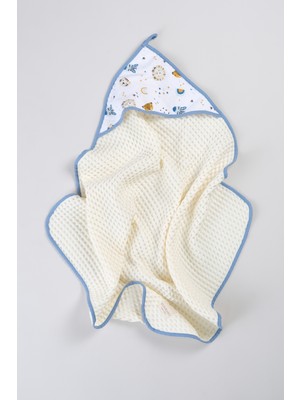 Bondberro Bebek ve Çocuk Bornoz Havlu Waffle Kumaş %100 Pamuk  ( Kaplan )