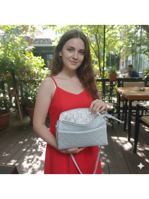 Kılınçel Trading Nakış Işlemeli Suni Deri Kadın Askılı Omuz Çantası