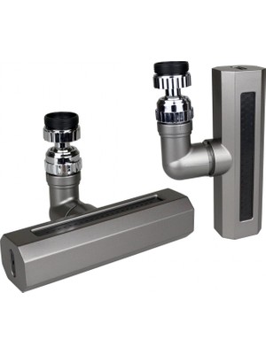 MiraLive Siyah  Geniş  360 Derece Dönebilenoynar Başlık - 4 Mod  Perlatör Şelale Musluk Ucu KTX-3288 (4887)