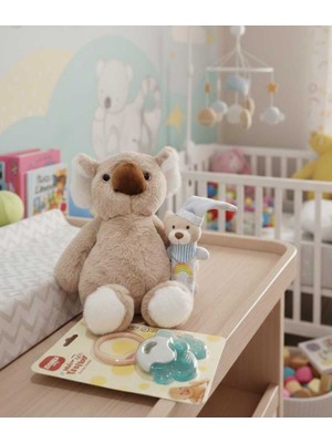 Toyaso Sevimli Koala Uyku Arkadaşım Peluş & Ayıcık Vık Vık & 2li Diş Kaşıyıcı Bebek Hediye Set Yenidoğan