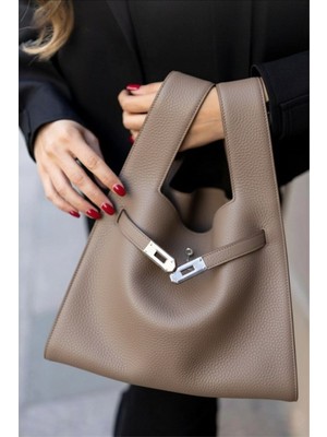 Çantam Gelsin Shopper Bag Kemer Aksesuarlı Omuz Çantası