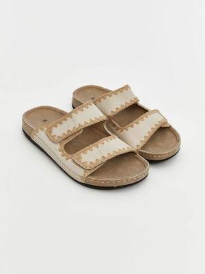 Lc Waikiki Yeni Sezon Cırt Cırtlı Çift Bantlı Kadın Terlik