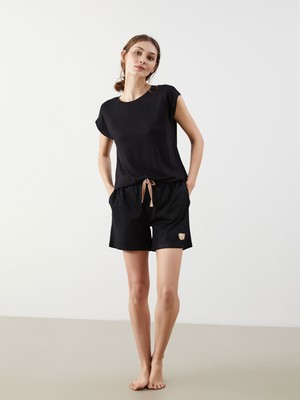 Lc Waikiki Yeni Sezon Ayı Teddy Baskılı Kadın Şort Pijama Alt 2'li