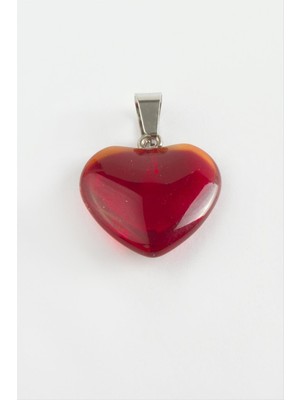 Zero Land Storozde Kuvars Kalpli Doğaltaş Kolye Ucu-Bordo